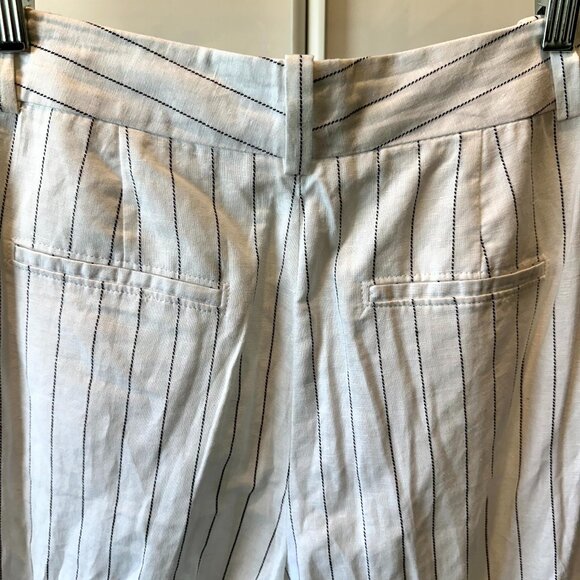 NWOT - Zara Pinstripe Linen Pants - Size Medium - Picture 6 of 7